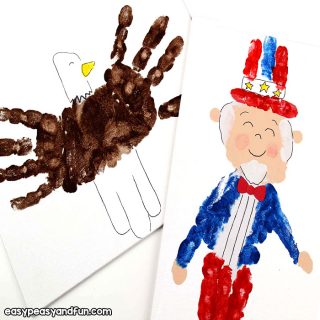 Handprint Art 4th of July