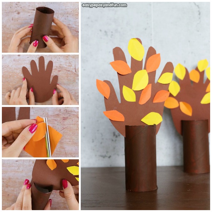 Handprint Fall Tree Craft for Kids