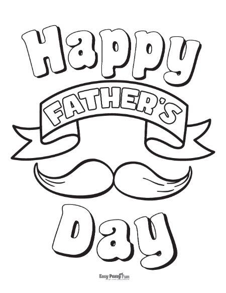 Happy Father's Day Coloring Pages