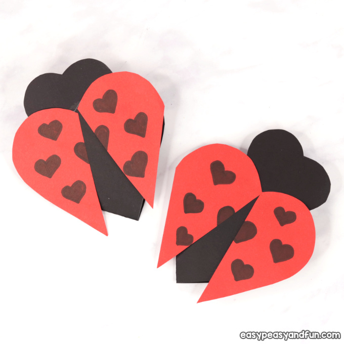 Heart Ladybug Craft