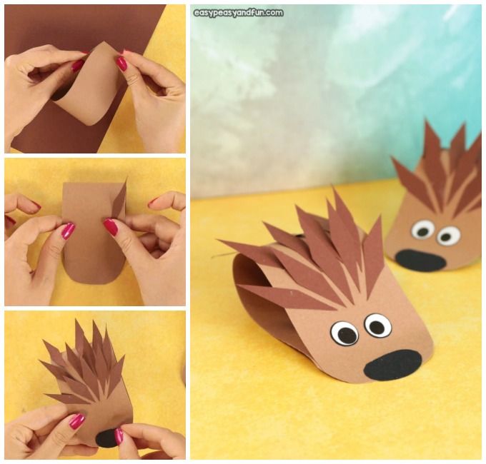 Hedgehog Paper Craft Simple
