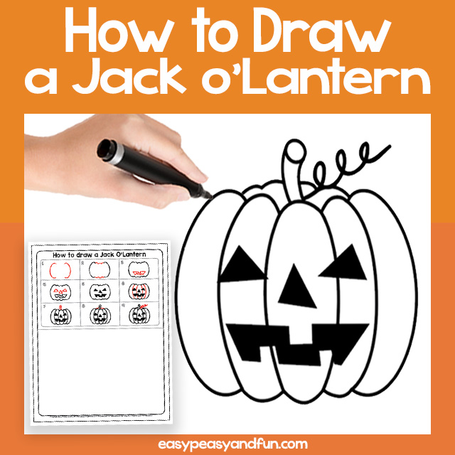 How to Draw a Jack'o Lantern