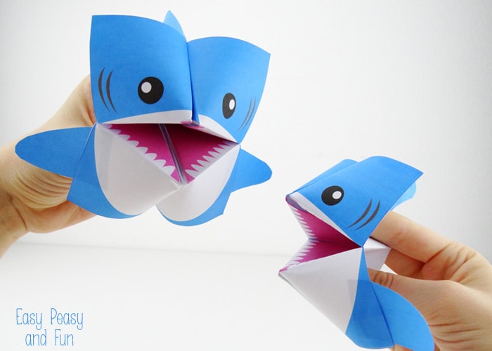 Origami Fortune Teller Shark Cootie Catcher