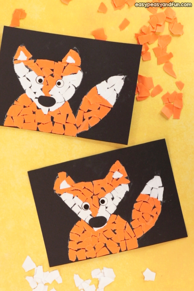 Paper Collage Fox Craft