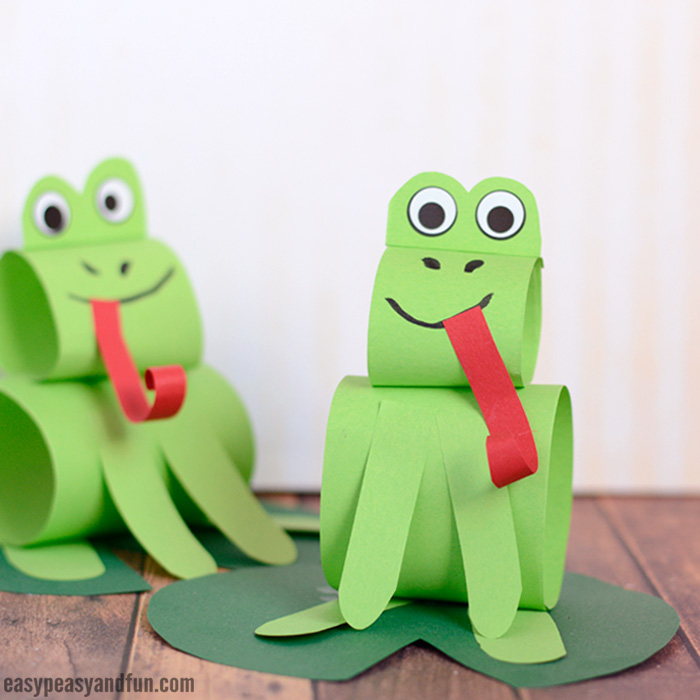 Paper Frog Craft for Kids to Make