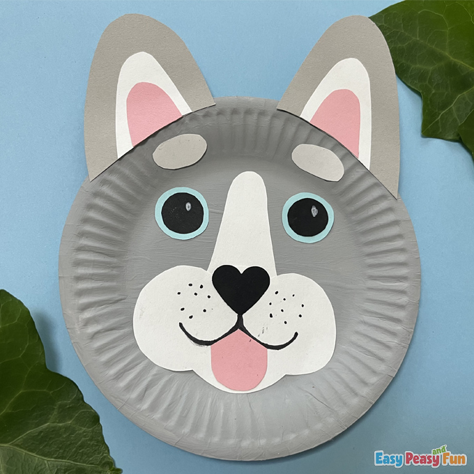 Paper Plate Husky Craft