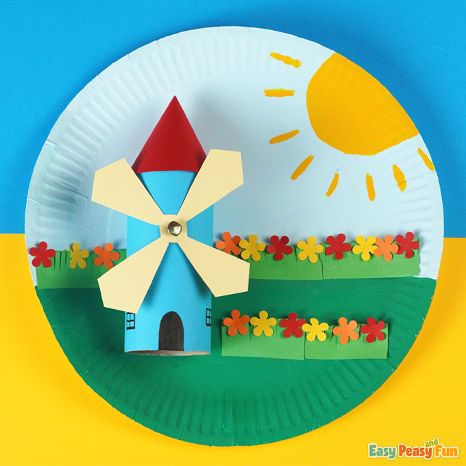 Paper Plate Windmill