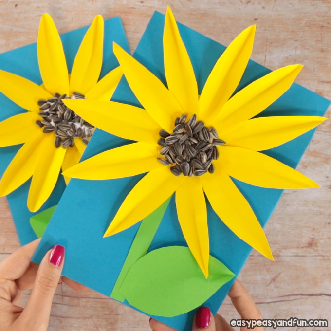 Paper Sunflower Craft for Kids