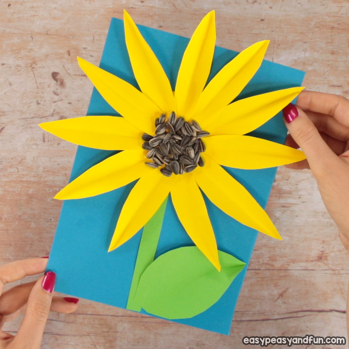 Paper Sunflower Craft Idea