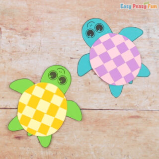 Paper Weaving Turtle Craft