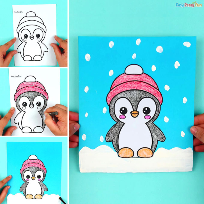 Penguin in the Snow Craft