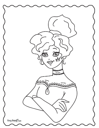 Princess Coloring Page