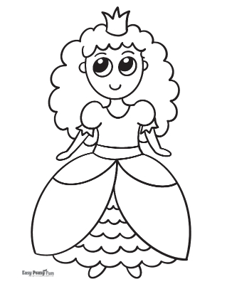 Princess Coloring Pages for Preschool