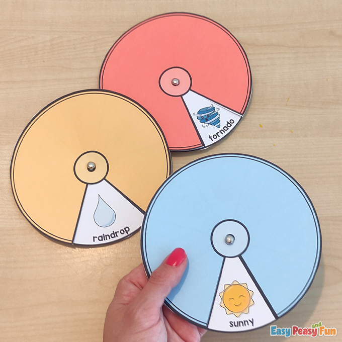 Printable Weather Spinners