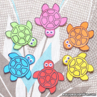 Simple Paper Turtles Craft for Kids