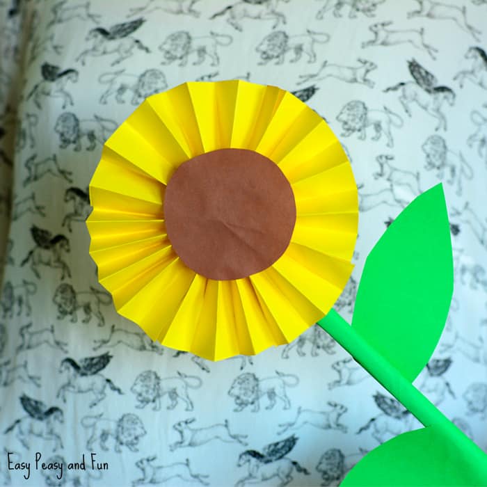 Simple Sunflower Paper Craft for Kids