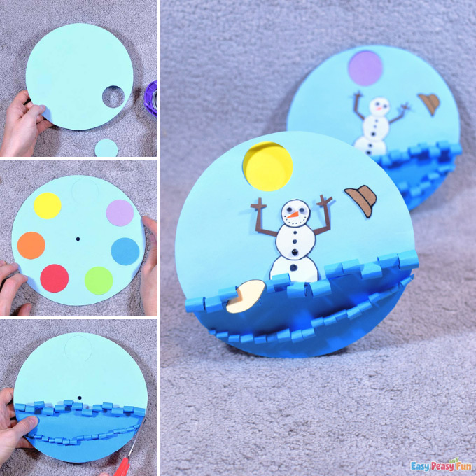 Snowman Learning Colors Activity Idea