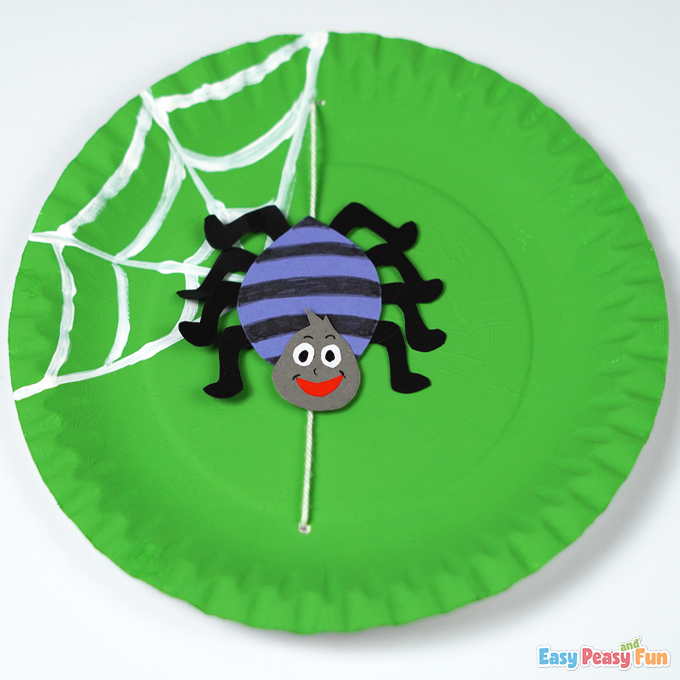 Spider Paper Plate Halloween Craft