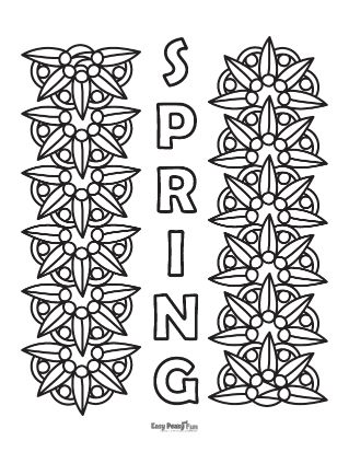 Spring Coloring Page