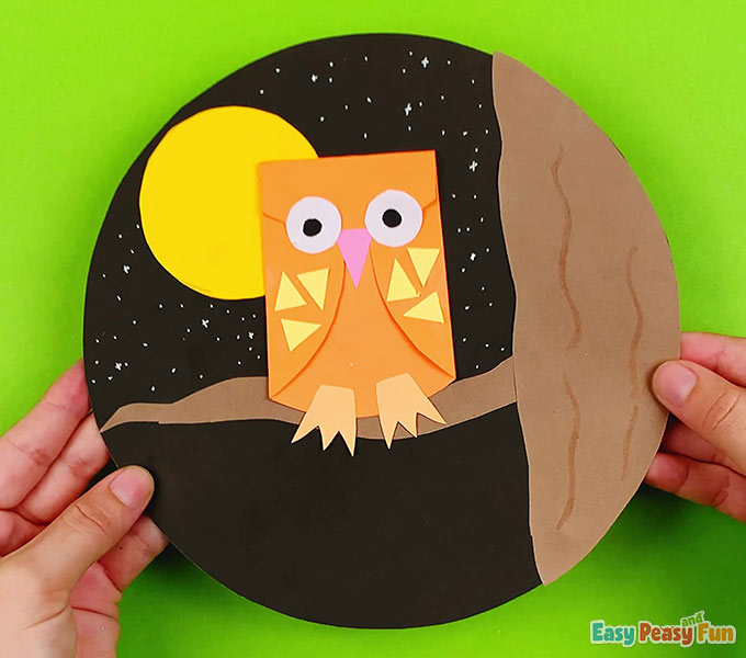 Paper Owl Craft for Kids