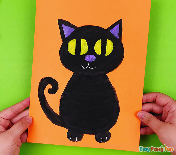 Halloween Cat Painting Tutorial