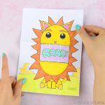 Surprise Big Mouth Lion Printable Craft