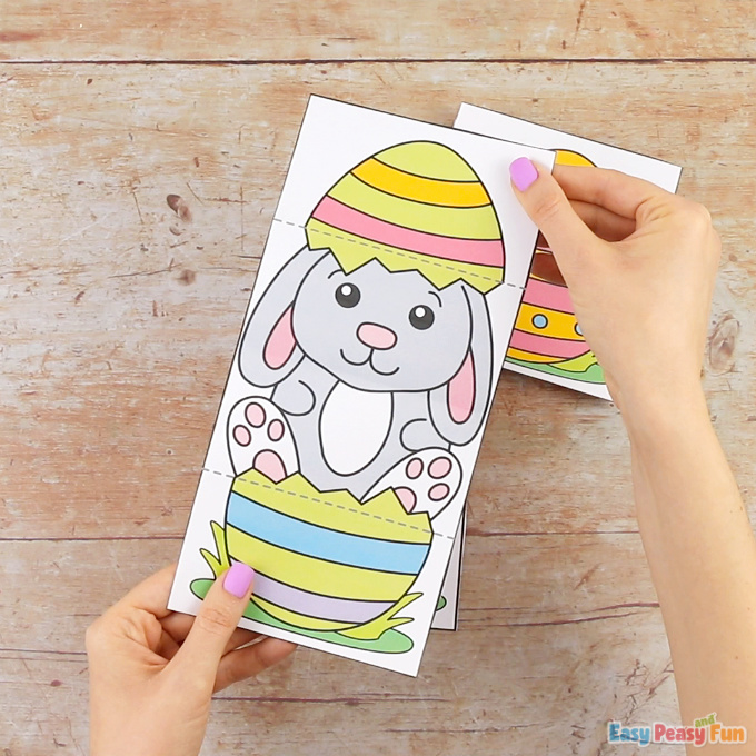 Surprise Easter Egg Cards Bunny Craft