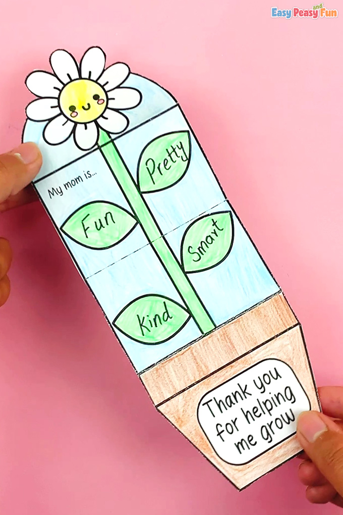 Thankful Flower Pot Mothers Day Craft