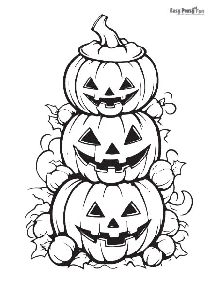 Three Jack-o-lanterns