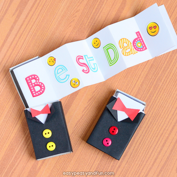 Tuxedo Matchbox Craft Idea