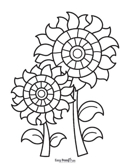 Flowers Coloring Page