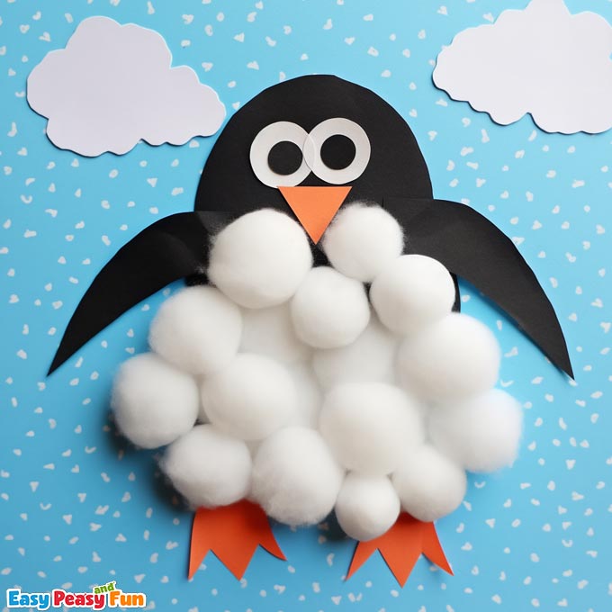 Easy penguin craft for kids