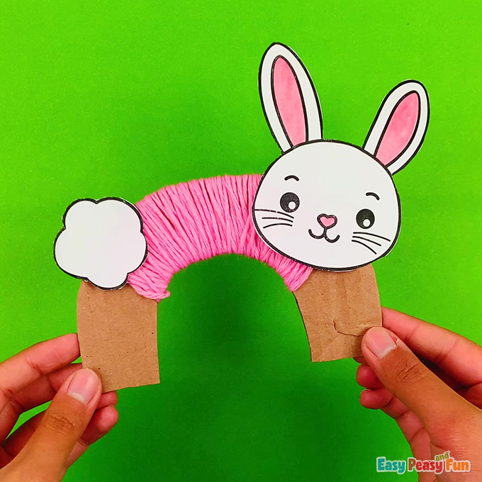 Yarn Easter Bunny Craft