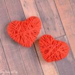 Yarn Wrapped Hearts