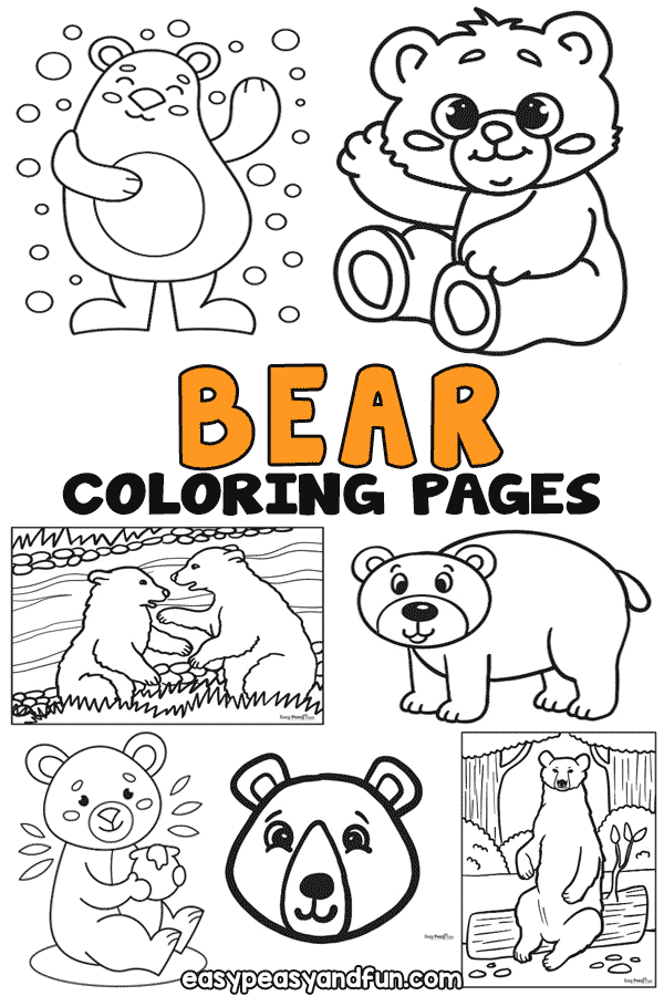 Printable Bear Coloring Pages