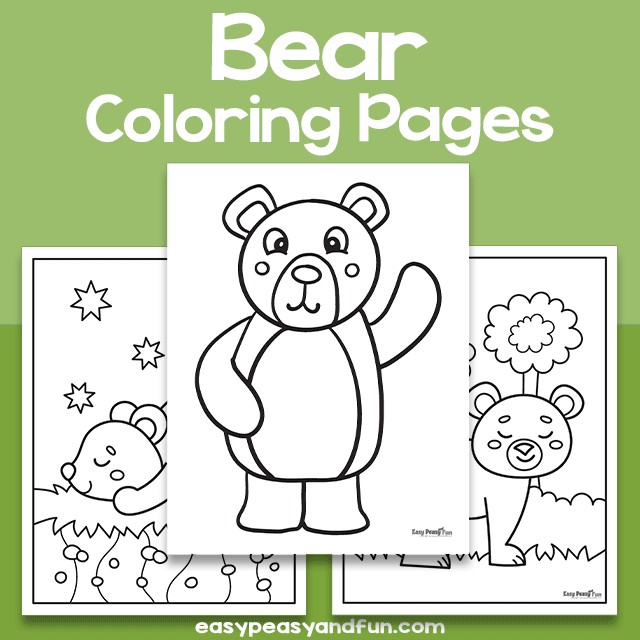 bear coloring pages