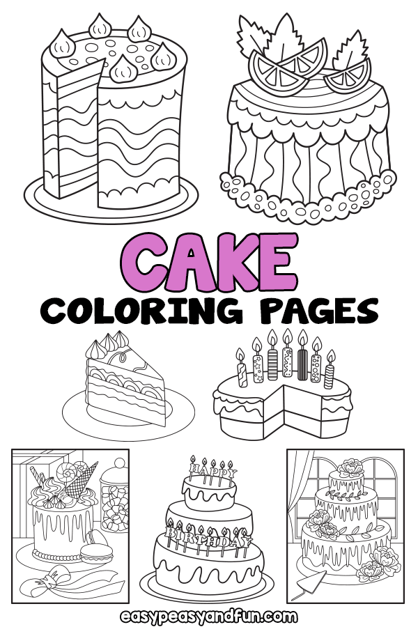 Printable Cake Coloring Pages