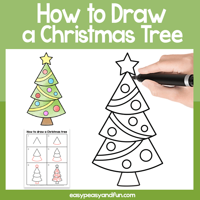 How to Draw a Christmas Tree