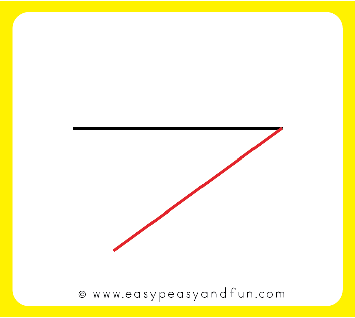 Continue with a line at the angle