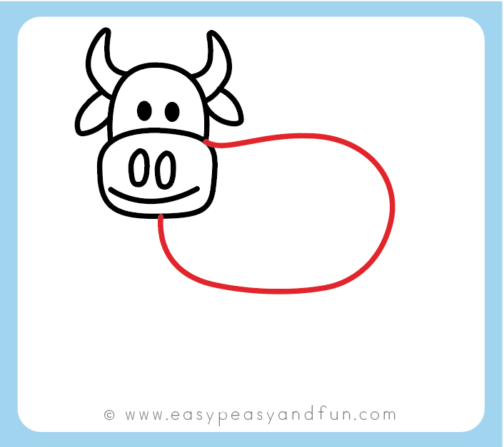 Draw the cows body