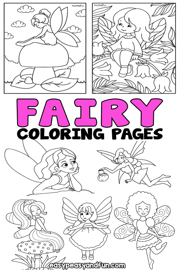 Printable Fairy Coloring Pages