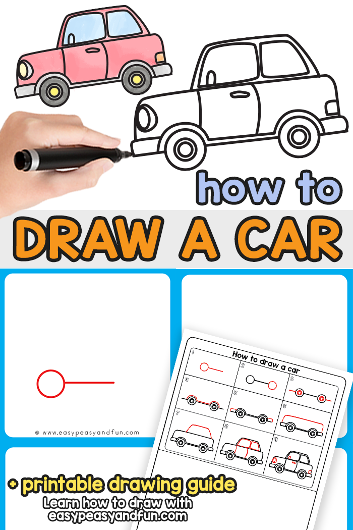 How to Draw a Car Step by Step Tutorial
