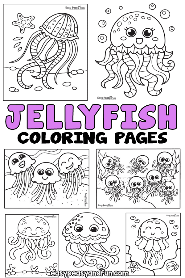 Printable Jellyfish Coloring Pages