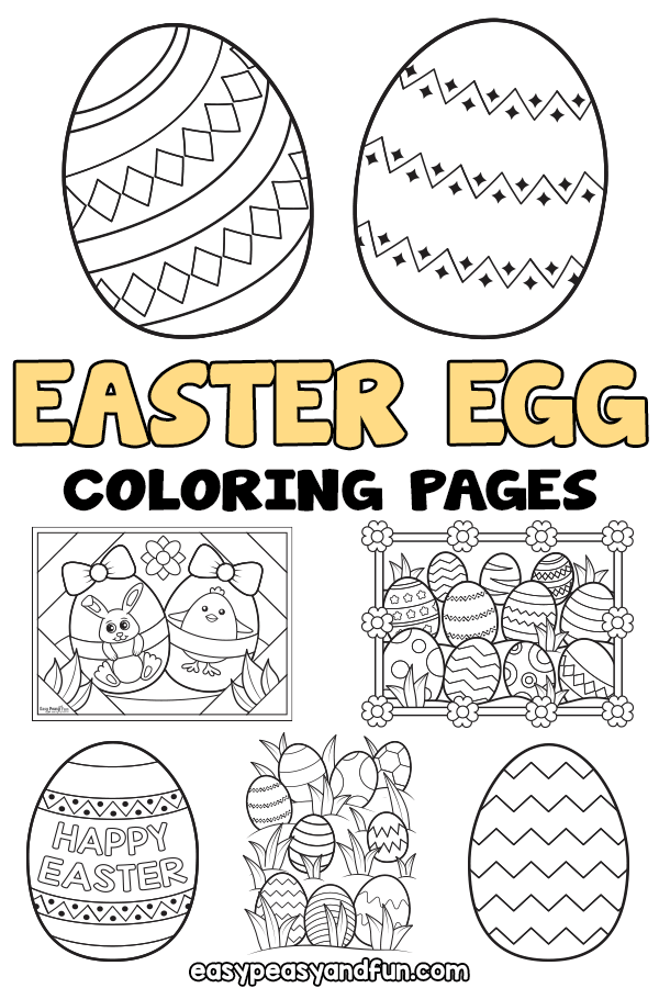 Printable Easter Egg Coloring Pages