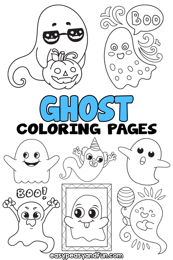 Printable Ghost Coloring Pages