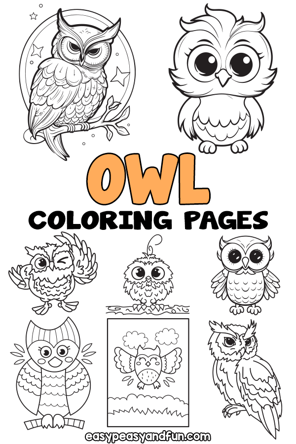 Printable Owl Coloring Pages