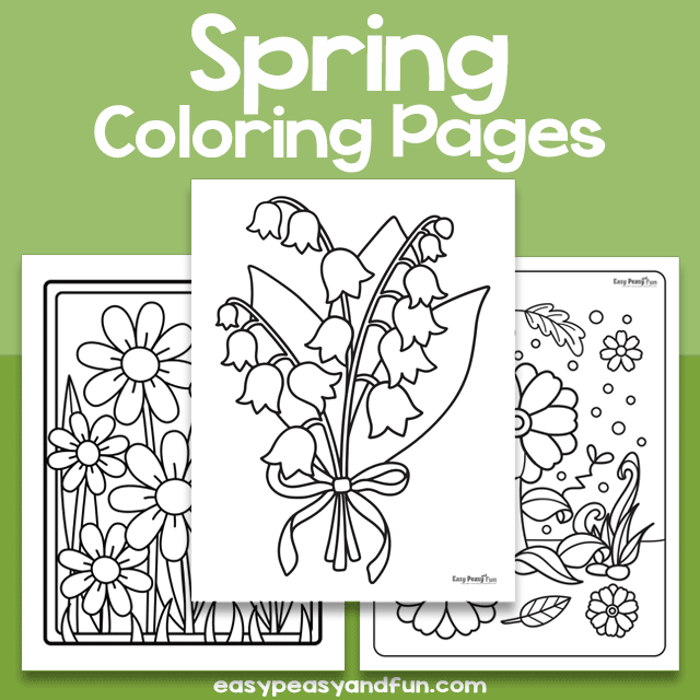 Spring Coloring Sheets